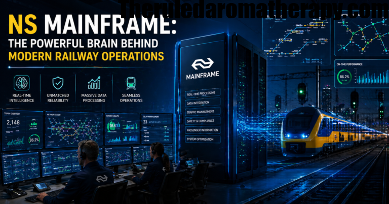 NS Mainframe control center with real-time train tracking dashboards