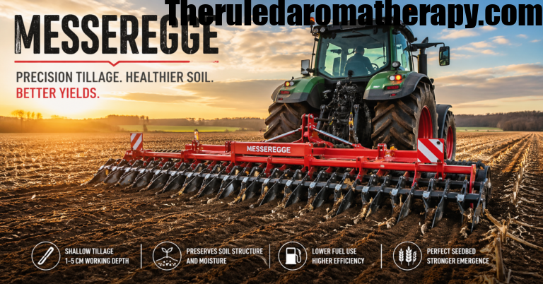 Tractor using Messeregge for shallow tillage and efficient seedbed preparation